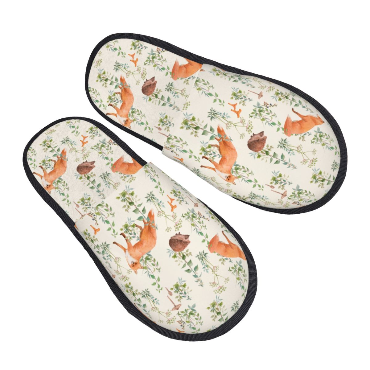 Men Shoes Illustration - Winter Slipper Woman Man Fluffy Warm