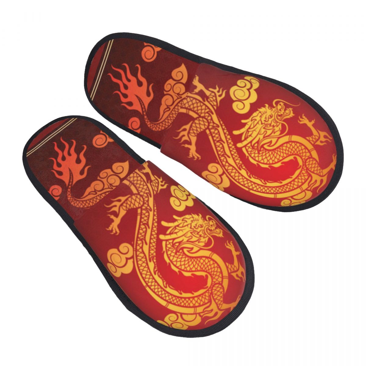 Men Shoes Illustration - Dragon Illustration Slipper For Women Men