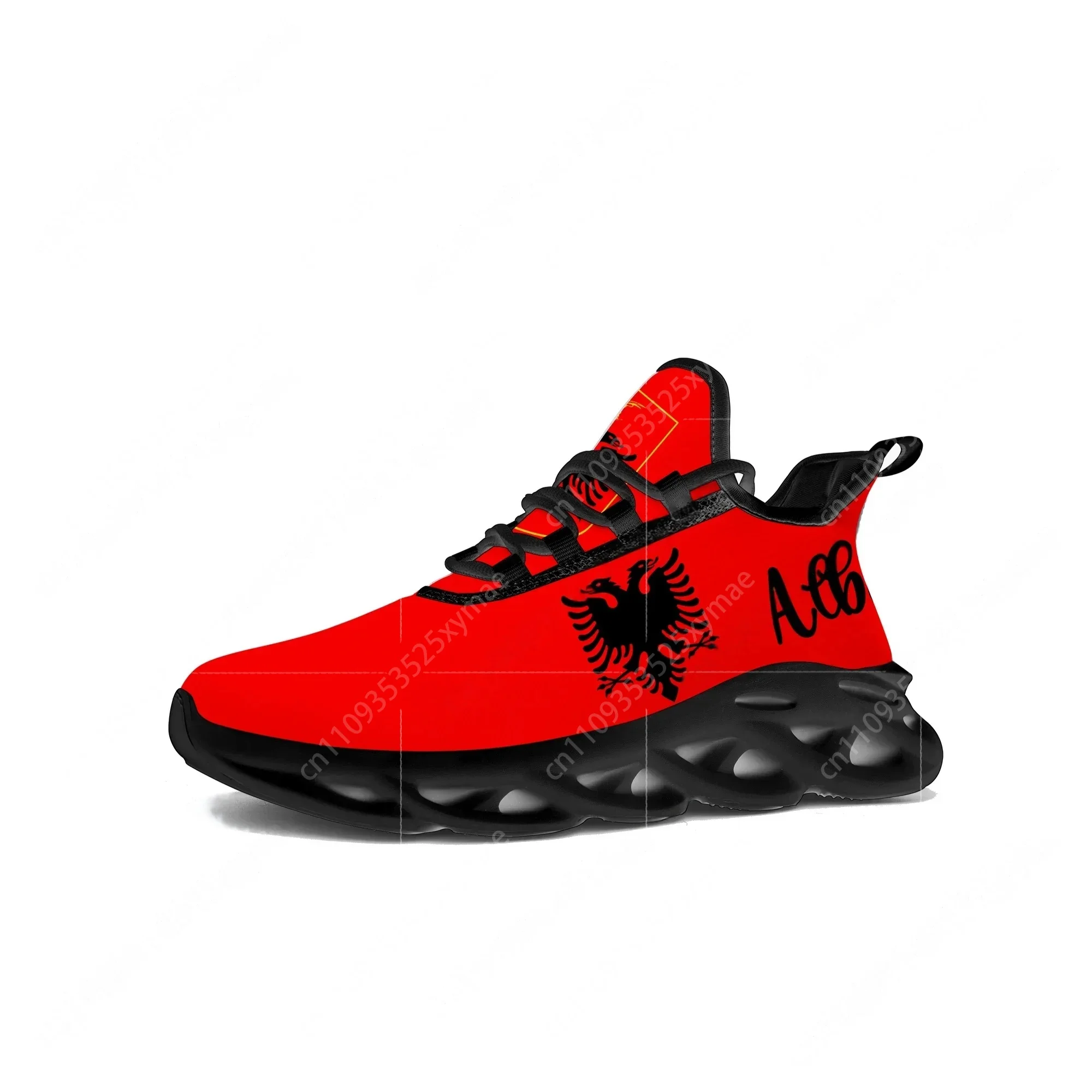 Men'S Shoes Good For Running - Albanian Flag Flats Sneakers Mens Womens