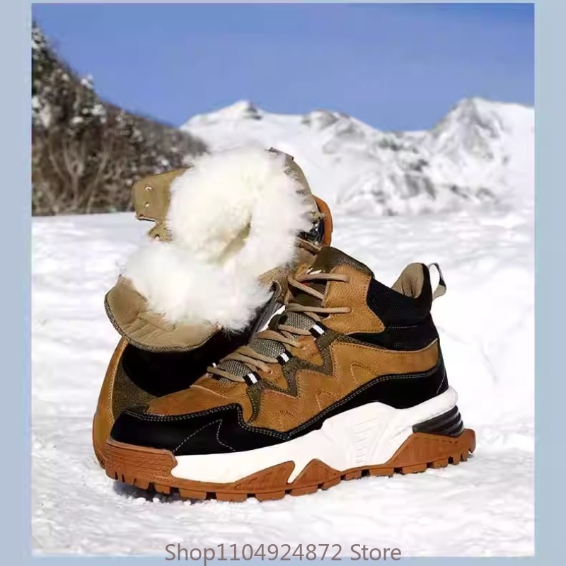Men Shoes Marks - Winter Warm Wool Cotton Shoes Men's