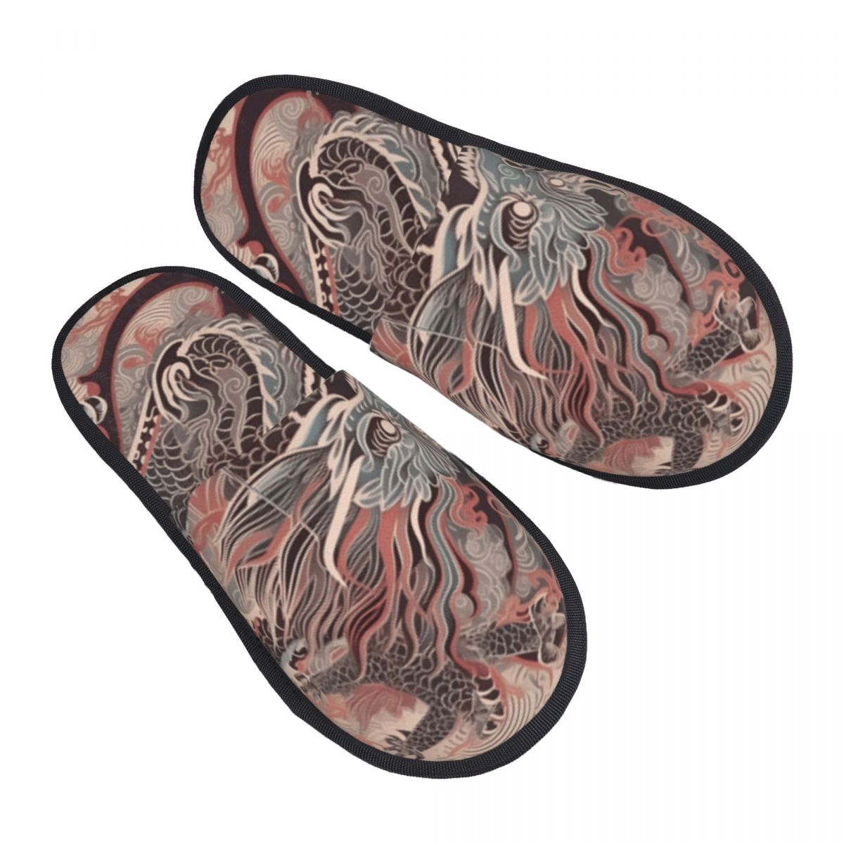 Men Shoes Illustration - Fur Slipper For Women Men Fashion