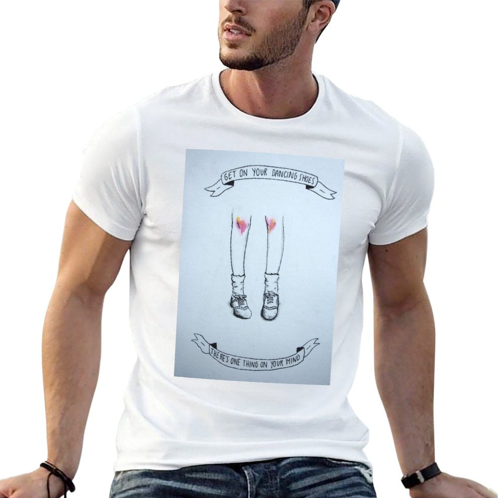 Men Shoes Illustration - Arctic Monkeys Dancing Shoes Illustration T-Shirt
