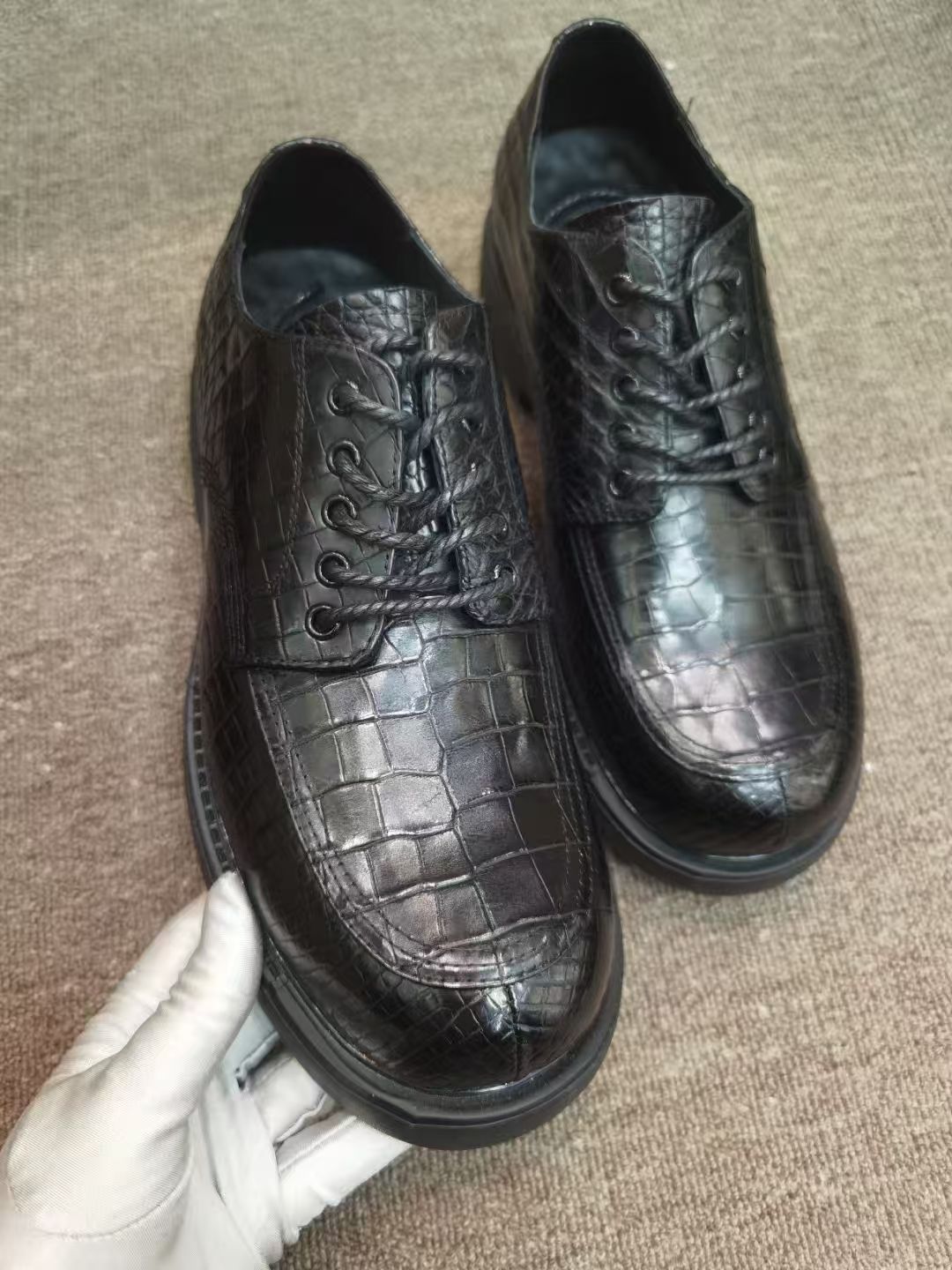 Luxury Crocodile Skin Men's Sn - đánh giá và giá Men Shoes Official