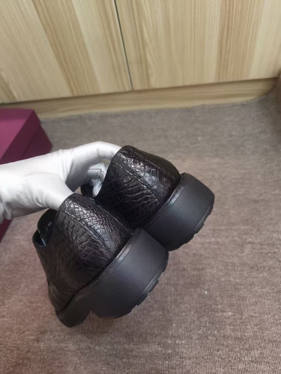 Luxury Crocodile Skin Men's Sn - đánh giá và giá Men Shoes Official