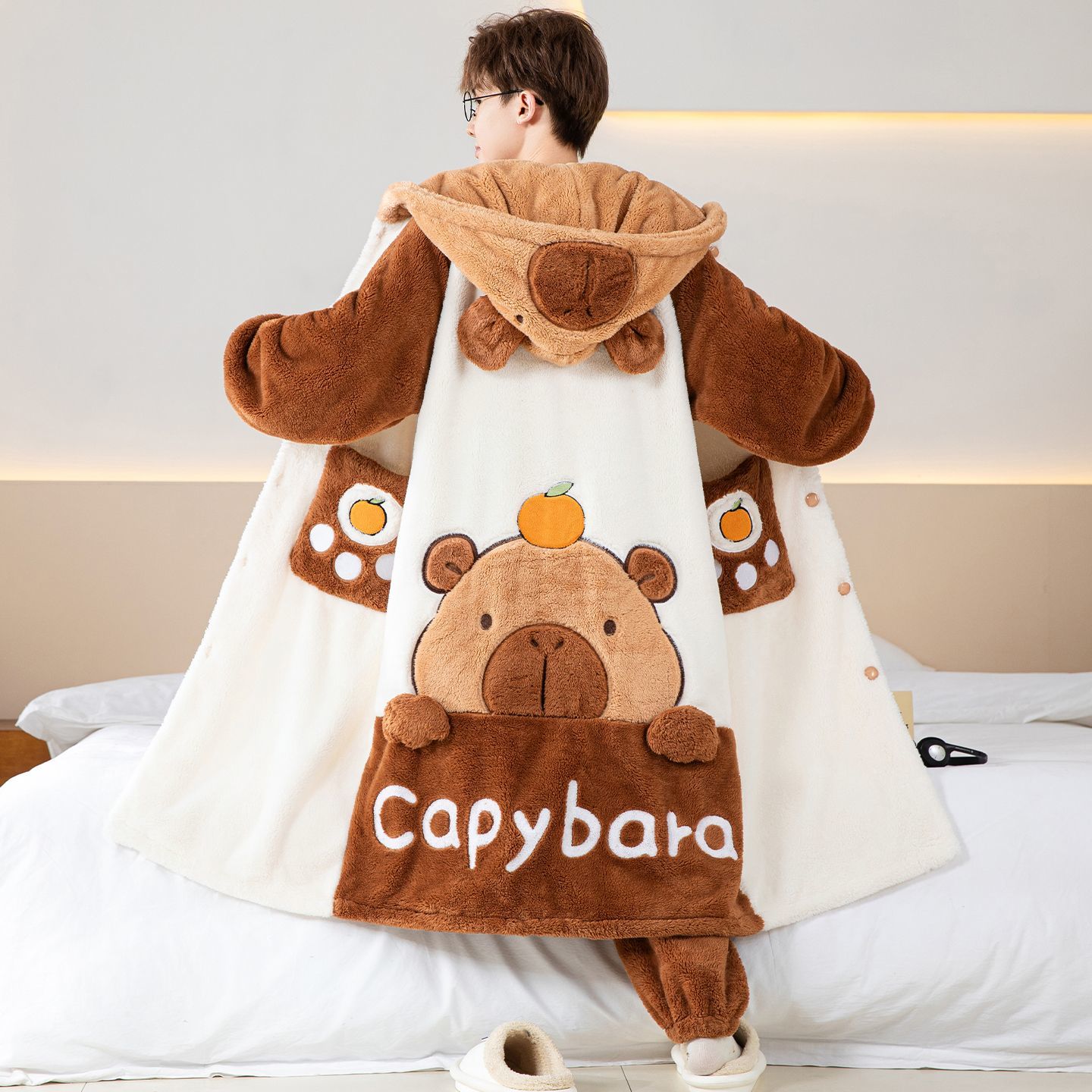 Capybara Cute Cartoon Hooded P - đánh giá và giá Men Shoes Models