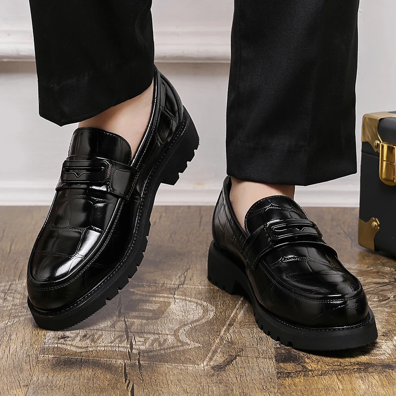 Men's Thick Soled Leather Shoe - đánh giá và giá Men Shoes Official