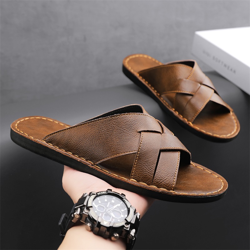 Genuine Leather Men Casual San - đánh giá và giá Men Shoes Marks