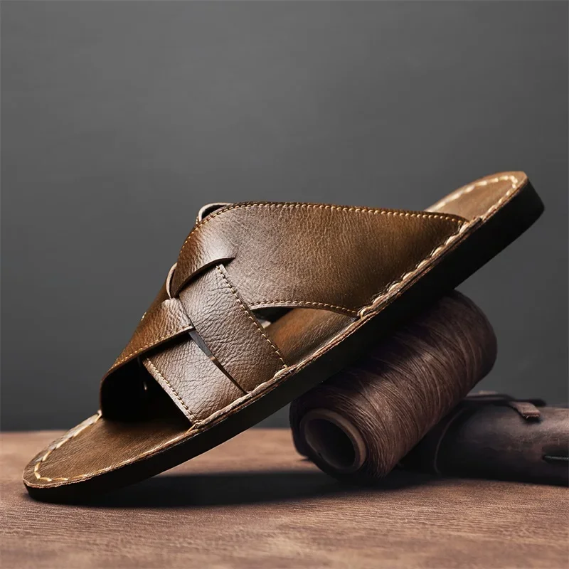 Genuine Leather Men Casual San - đánh giá và giá Men Shoes Marks
