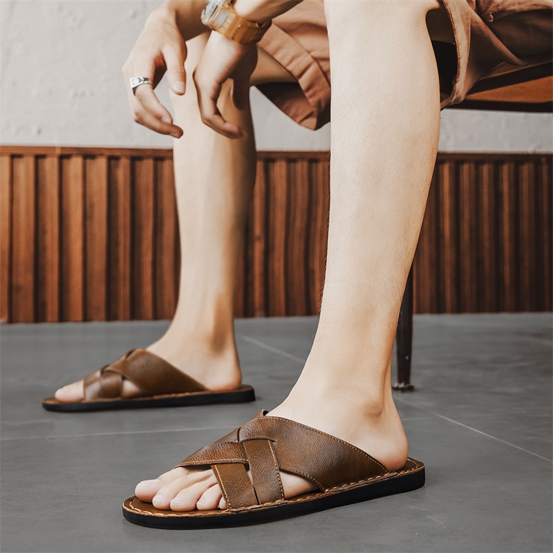 Genuine Leather Men Casual San - đánh giá và giá Men Shoes Marks