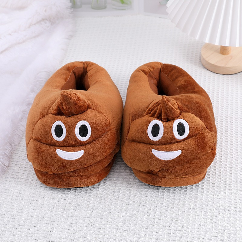 Funny Poop Emoji Plush Slipper - đánh giá và giá Men Shoes Models