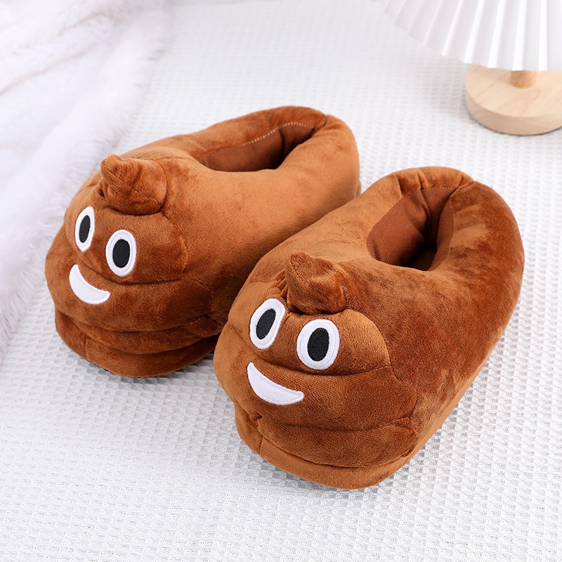 Funny Poop Emoji Plush Slipper - đánh giá và giá Men Shoes Models