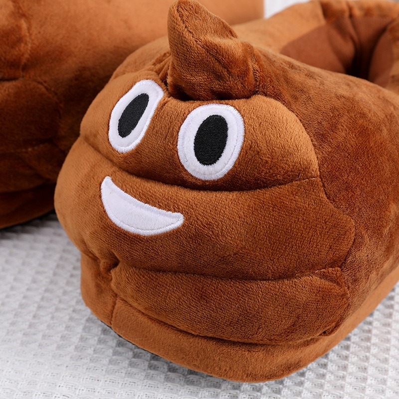 Funny Poop Emoji Plush Slipper - đánh giá và giá Men Shoes Models