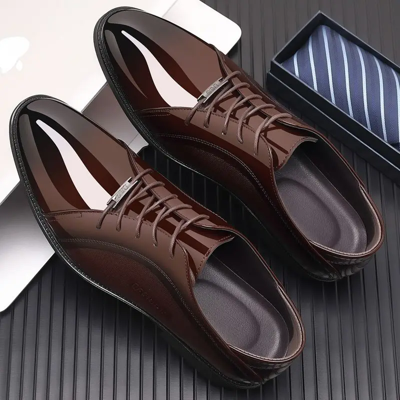 Bright Upper Black Social Shoe - đánh giá và giá Men Shoes On Clearance