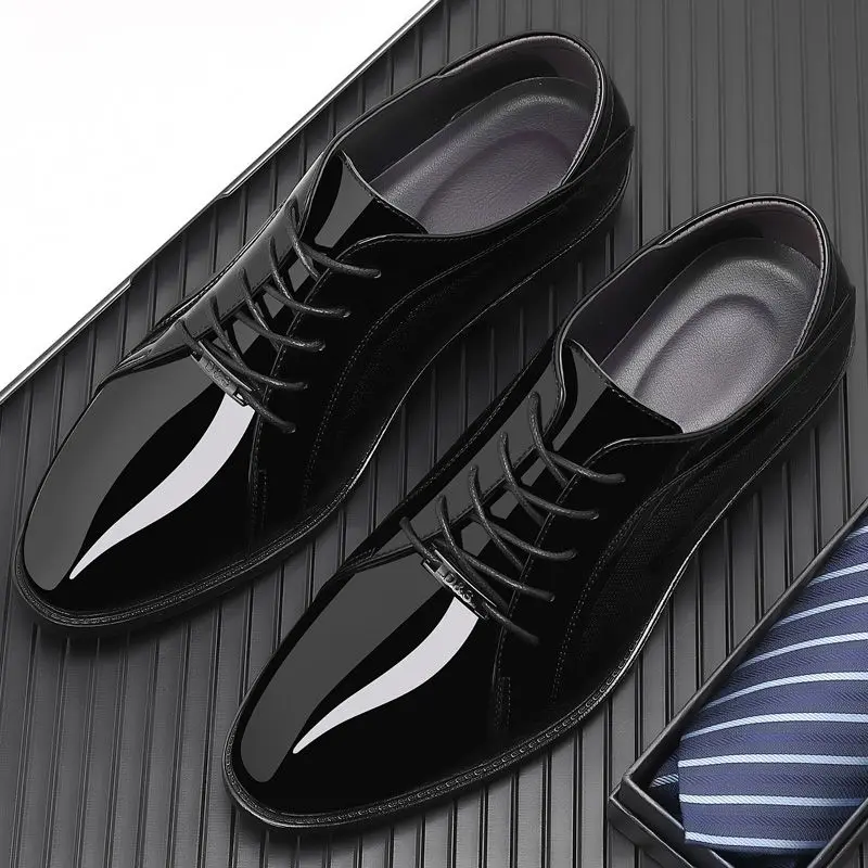 Bright Upper Black Social Shoe - đánh giá và giá Men Shoes On Clearance