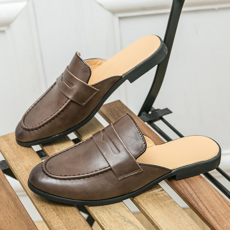 Men Fashionable Half-heeled Le - đánh giá và giá Men'S Shoes Business Casual