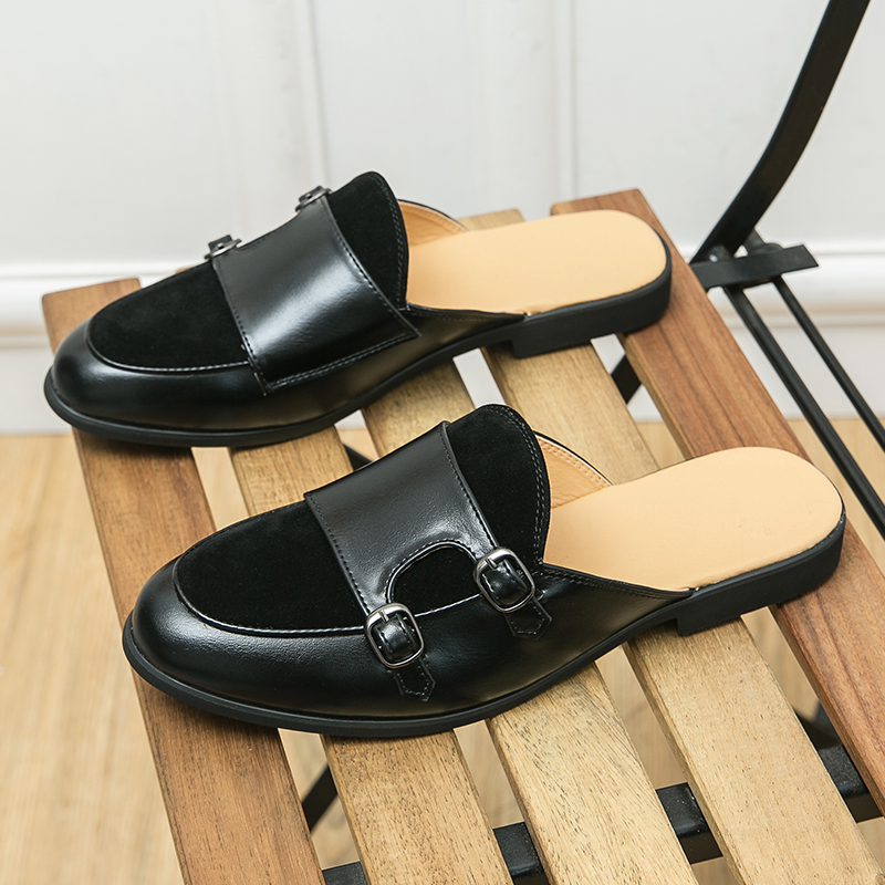 Men Fashionable Half-heeled Le - đánh giá và giá Men'S Shoes Business Casual
