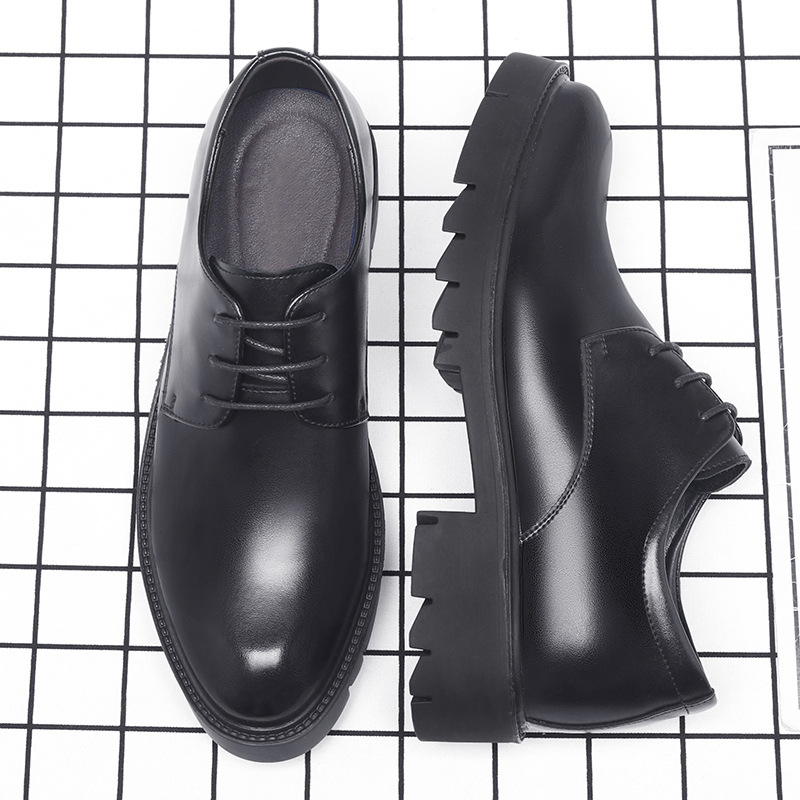 Mens Black Leather Lace Up Dre - đánh giá và giá Men Shoes Official