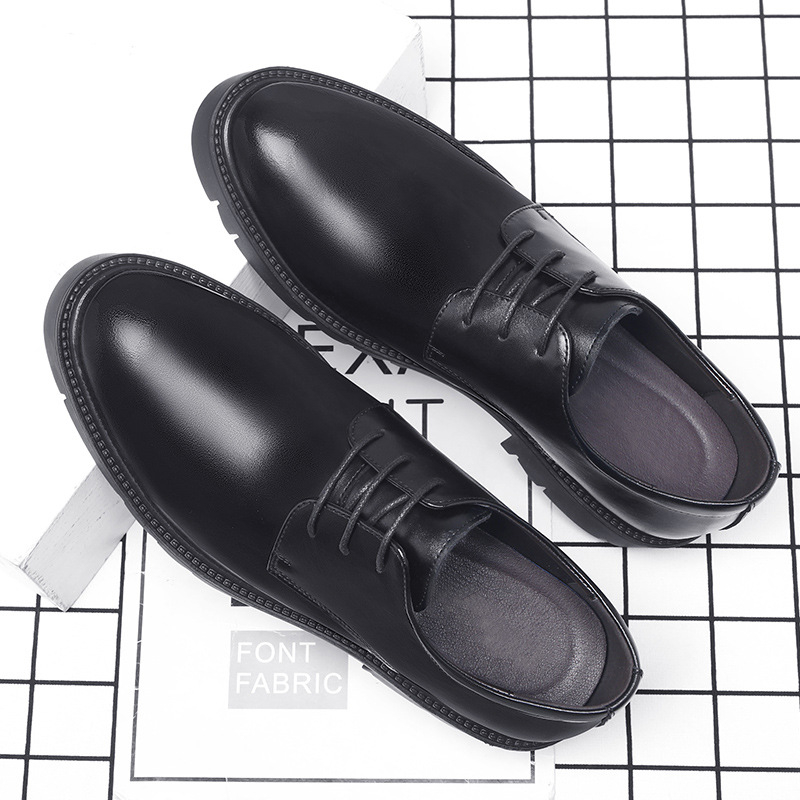 Mens Black Leather Lace Up Dre - đánh giá và giá Men Shoes Official