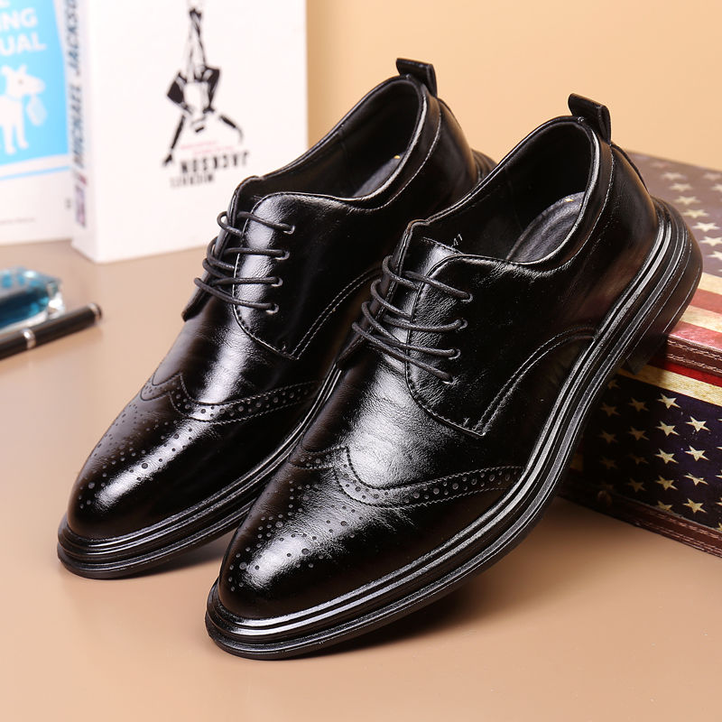 Solid Color Black Spring Autum - đánh giá và giá Men Shoes Clearance