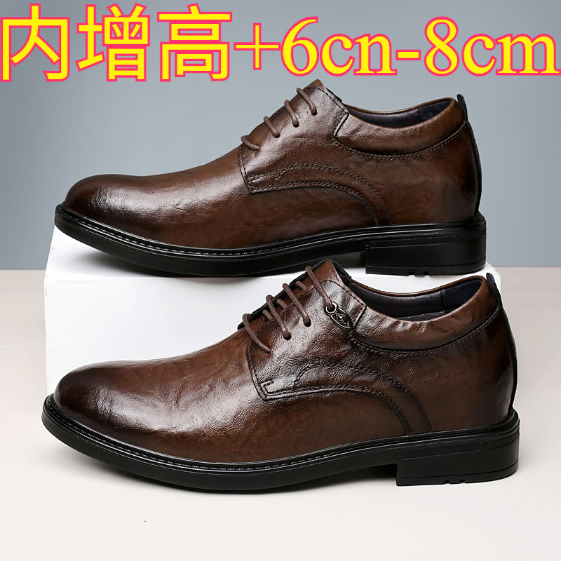 Leather Casual Elevator Shoes  - đánh giá và giá Men Shoes Marks